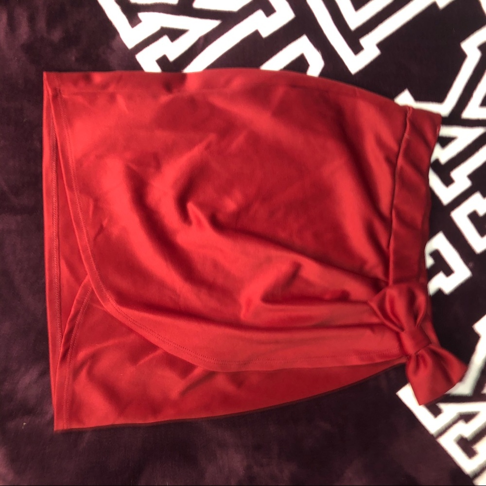 Red skirt